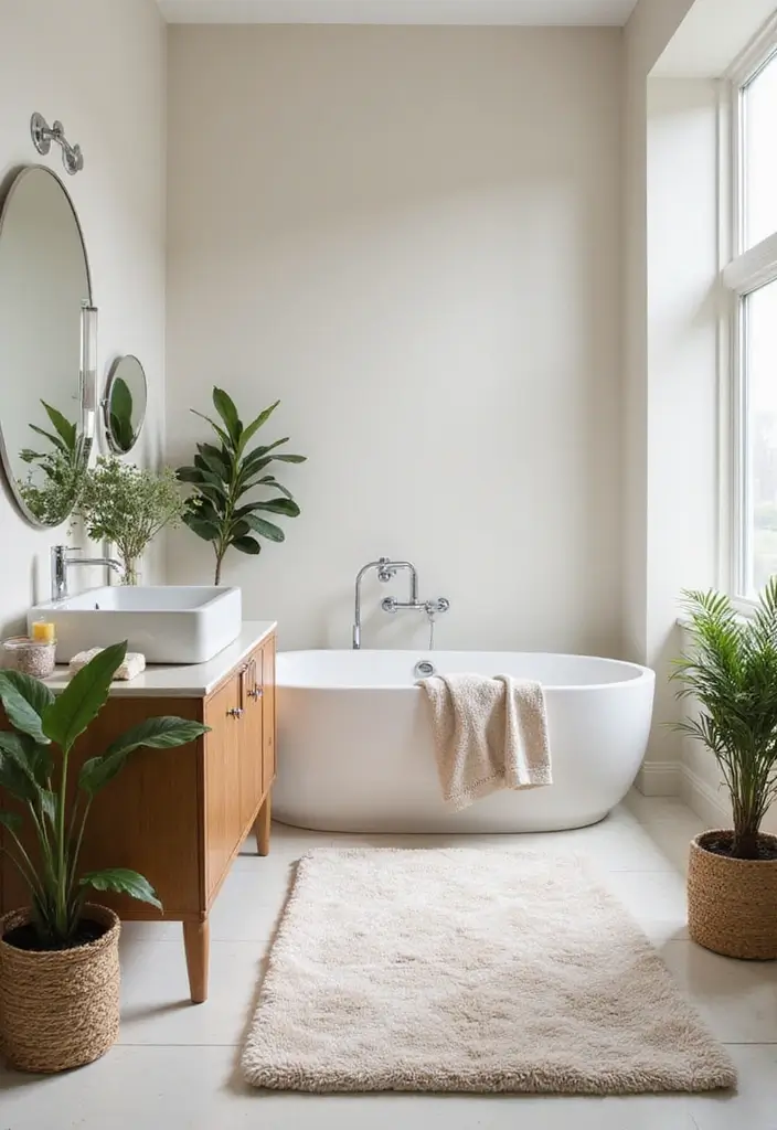 25 Bathroom Rug Ideas for a Master Spa Vibe - 1. Organic Cotton Plush Rugs