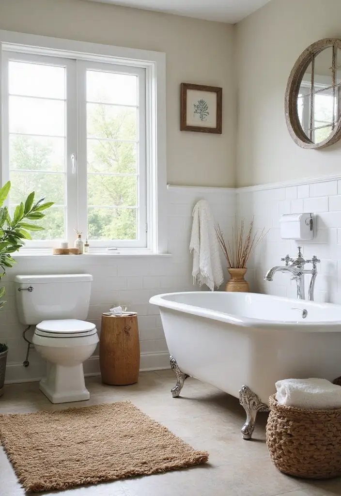 25 Bathroom Rug Ideas for a Master Spa Vibe - 16. Sea Grass Rugs