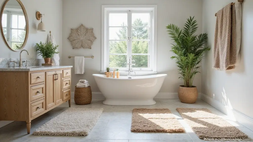 25 Bathroom Rug Ideas for a Master Spa Vibe