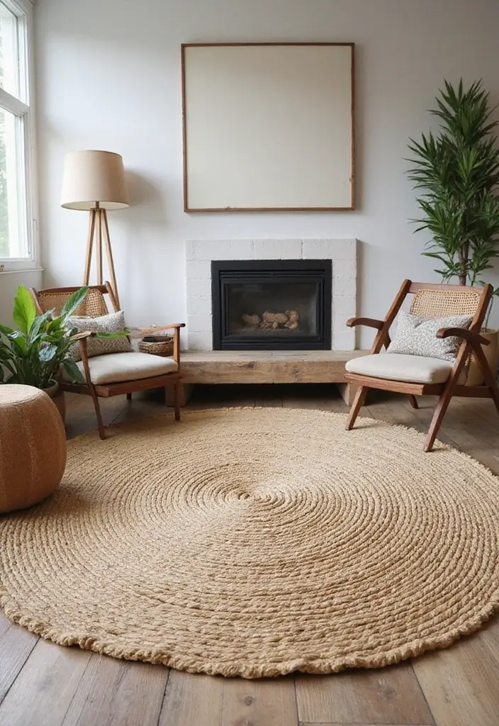 25 Coordinating Rug Ideas That Tie Rooms Together 1 25 Coordinating Rug Ideas That Tie Rooms Together - 1. Natural Fiber Wonders