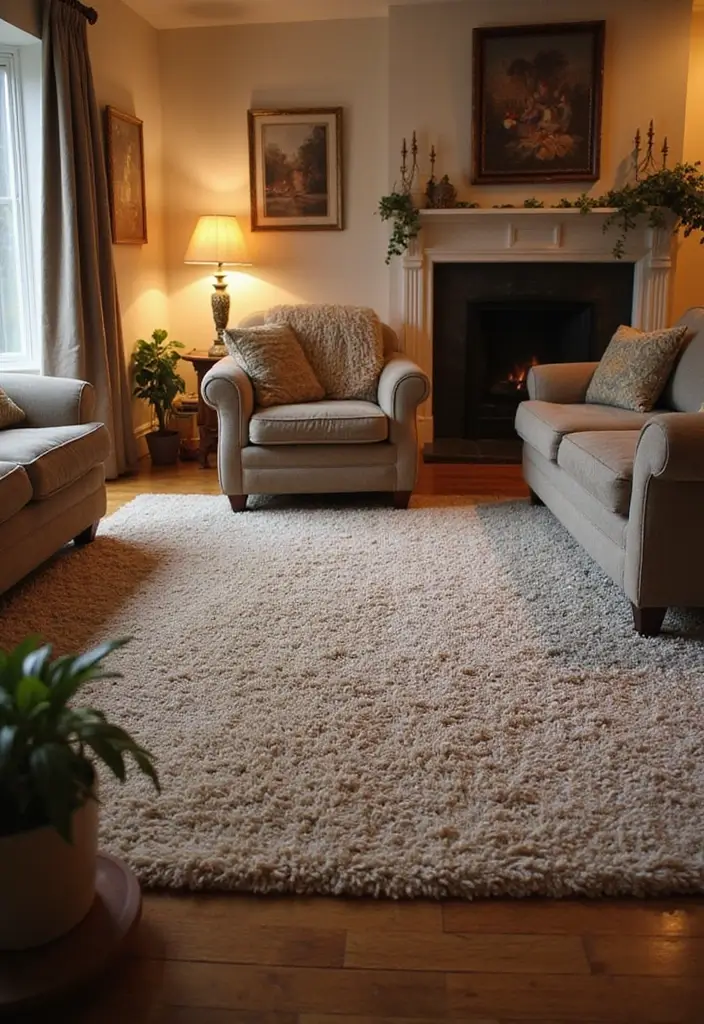 25 Coordinating Rug Ideas That Tie Rooms Together 11 25 Coordinating Rug Ideas That Tie Rooms Together - 11. Shaggy Comfort