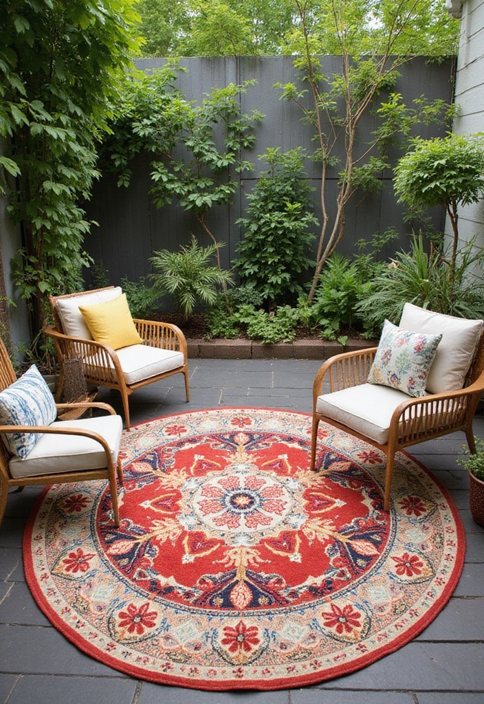 25 Coordinating Rug Ideas That Tie Rooms Together 14 25 Coordinating Rug Ideas That Tie Rooms Together - 14. Outdoor Rug Options