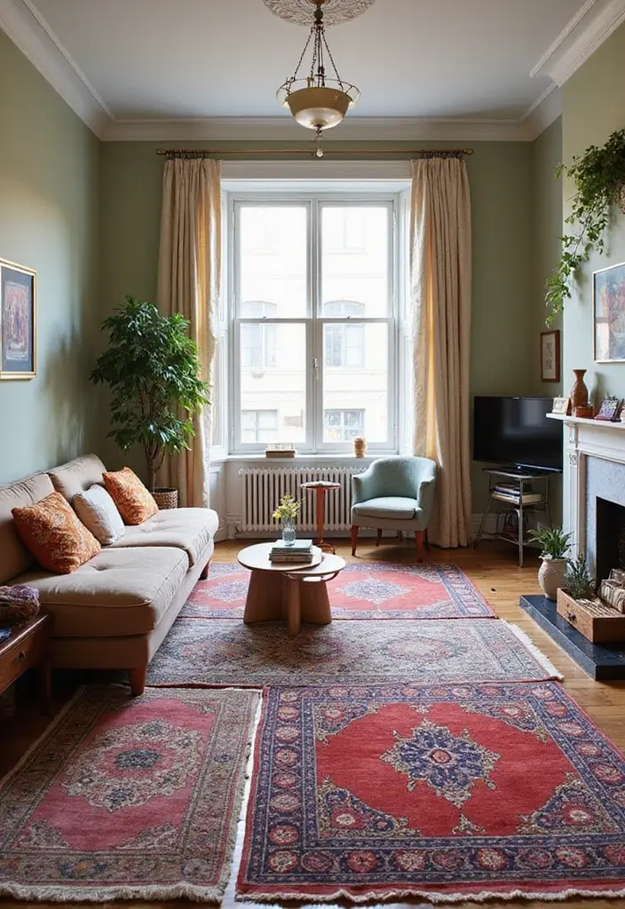 25 Coordinating Rug Ideas That Tie Rooms Together 16 25 Coordinating Rug Ideas That Tie Rooms Together - 16. Layering Patterns