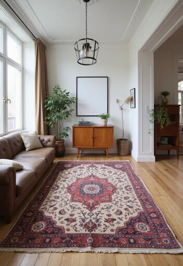 25 Coordinating Rug Ideas That Tie Rooms Together 3 25 Coordinating Rug Ideas That Tie Rooms Together - 3. Vintage Charm