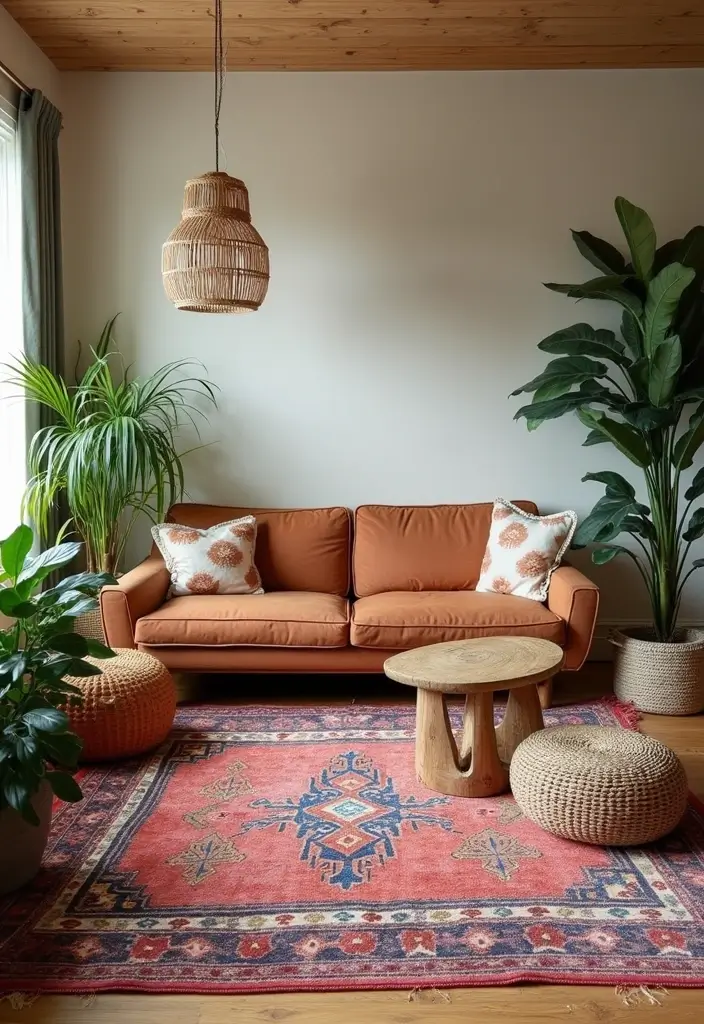 25 Coordinating Rug Ideas That Tie Rooms Together 6 25 Coordinating Rug Ideas That Tie Rooms Together - 6. Bohemian Styles