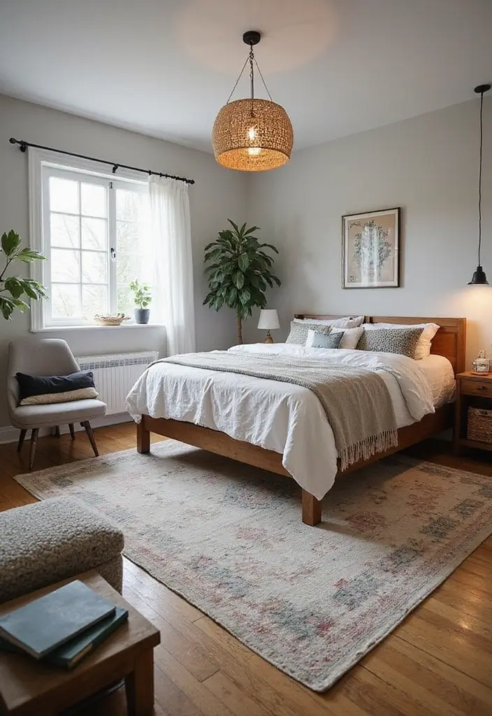 25 Cute Bedroom Carpets That Steal the Spotlight - 17. Distressed Rugs