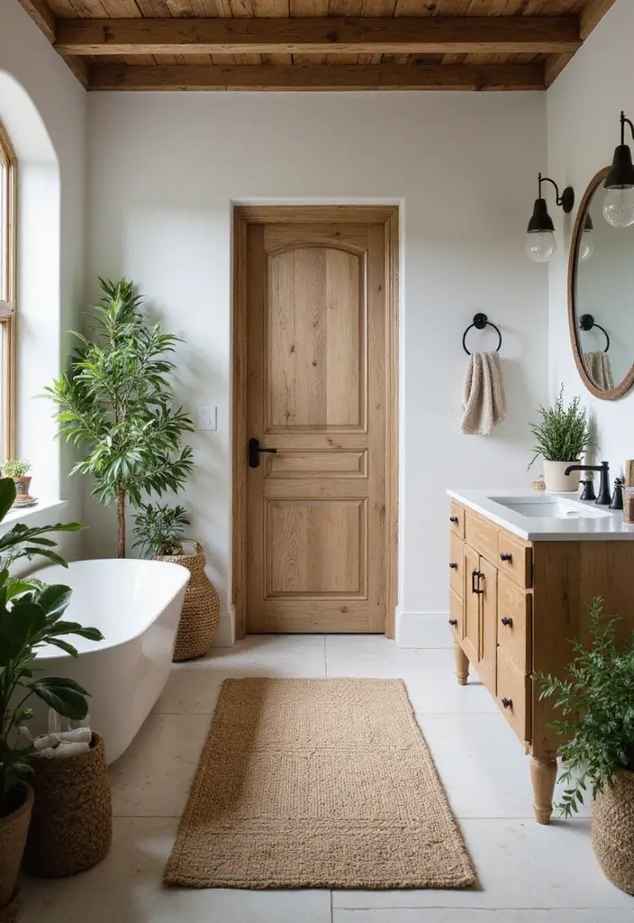 25 Farmhouse Bathroom Rug Ideas for a Country Chic Look 14 25 Farmhouse Bathroom Rug Ideas for a Country Chic Look - 14. Eco-Friendly Rugs