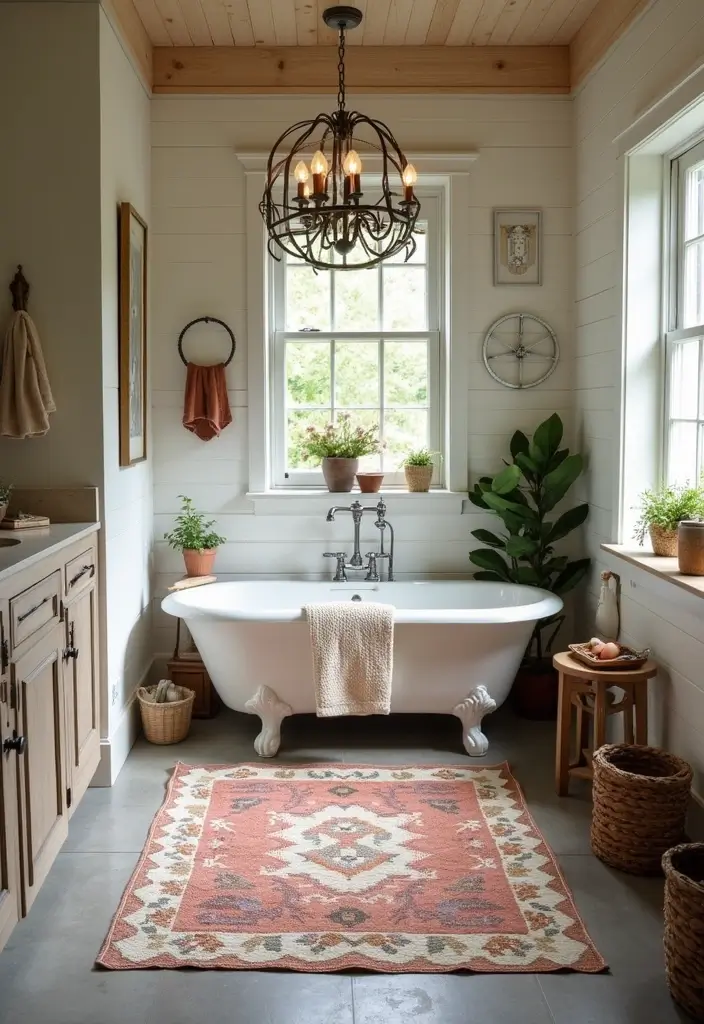 25 Farmhouse Bathroom Rug Ideas for a Country Chic Look 20 25 Farmhouse Bathroom Rug Ideas for a Country Chic Look - 20. Quilted Rugs
