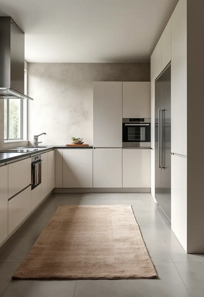 25 Kitchen Rug Ideas That Make Cooking More Fun - 16. Minimalist Designs