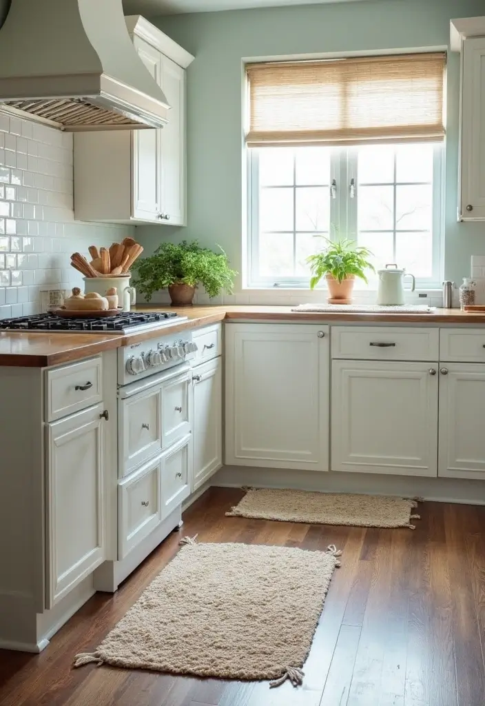 25 Kitchen Rug Ideas That Make Cooking More Fun - 19. Coastal Inspirations