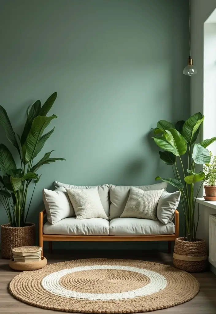 25 Rugs That Go Perfectly With Evergreen Fog Walls - 7. Nature-Inspired Designs