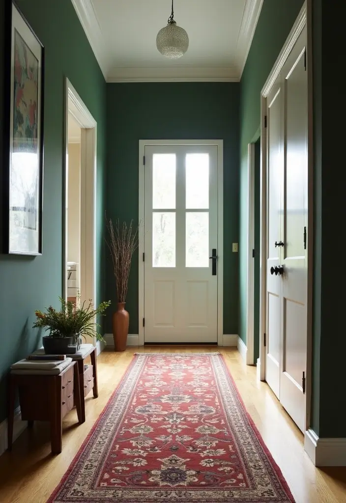 25 Rugs That Go Perfectly With Evergreen Fog Walls - 9. Statement Runners
