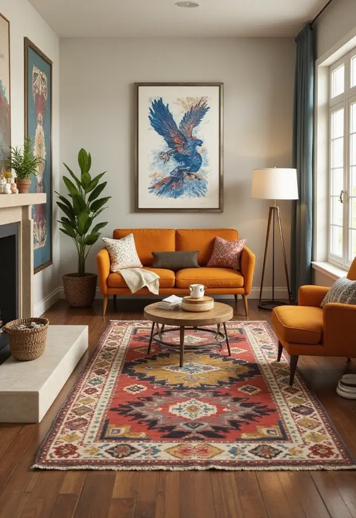26 Sims 4 Rugs CC You Need in Your Game - 16. Layered Kilim Rugs