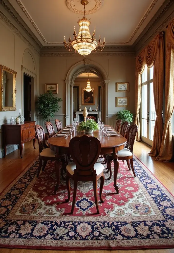 27 Dining Room Rugs That Instantly Elevate Your Space - 12. Timeless Persian Patterns