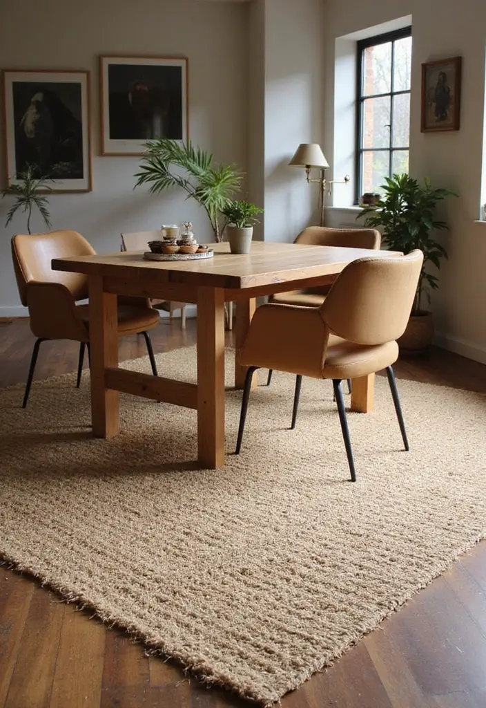 27 Dining Room Rugs That Instantly Elevate Your Space - 8. Charming Sisal Style