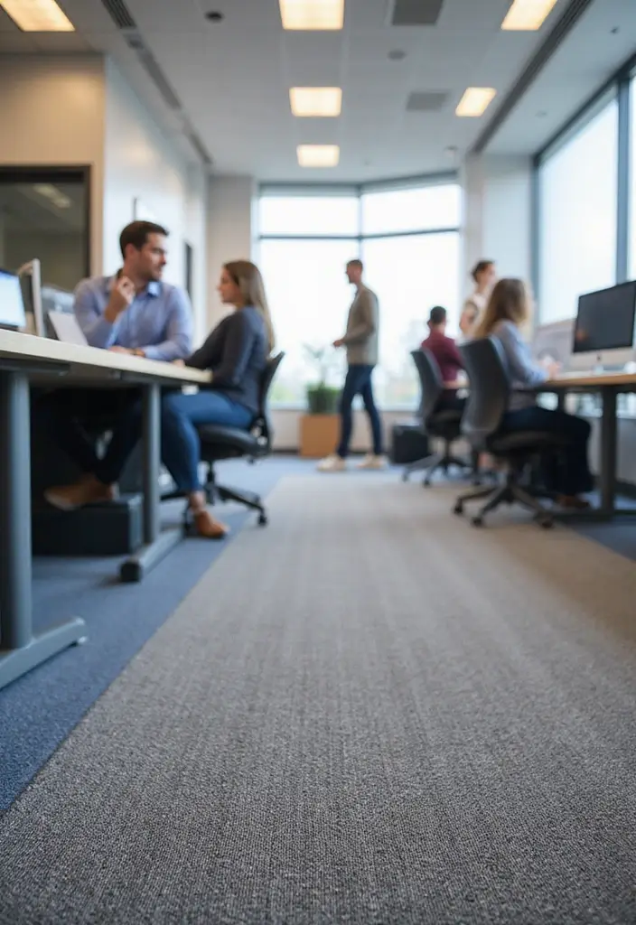 27 Office Rug Ideas for a More Productive Space - 24. Non-Slip Rugs for Safety