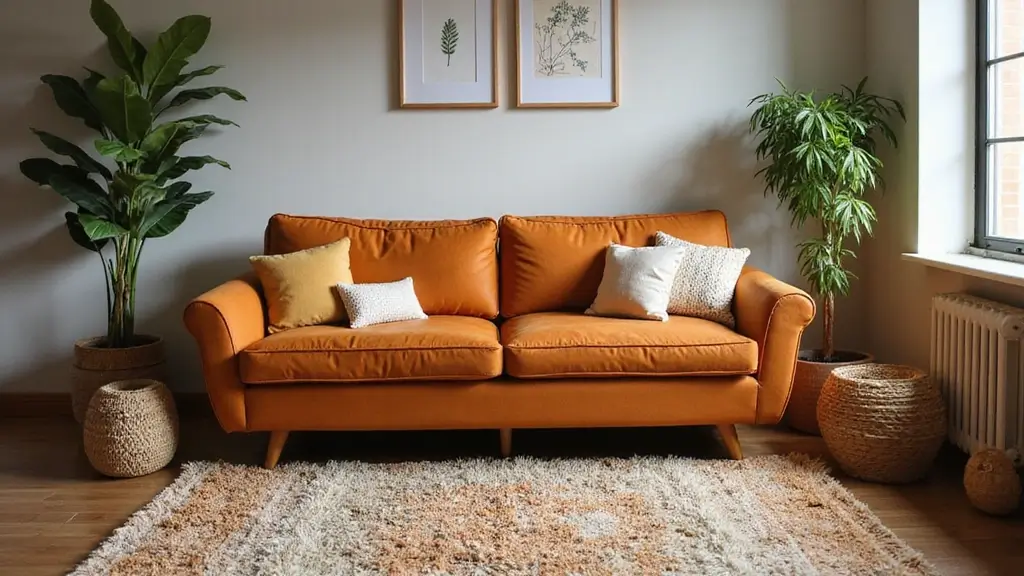 27 Rug Ideas That Match a Caramel Couch Perfectly