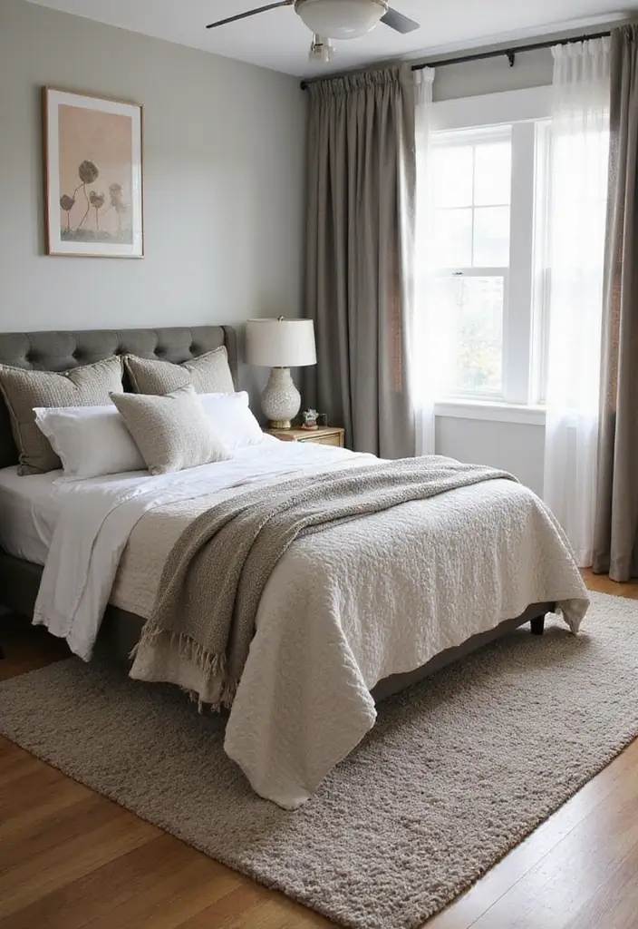 27 Rug Ideas to Transform Any Bedroom Instantly - 27. Textured Area Rugs: Layering Dimensions