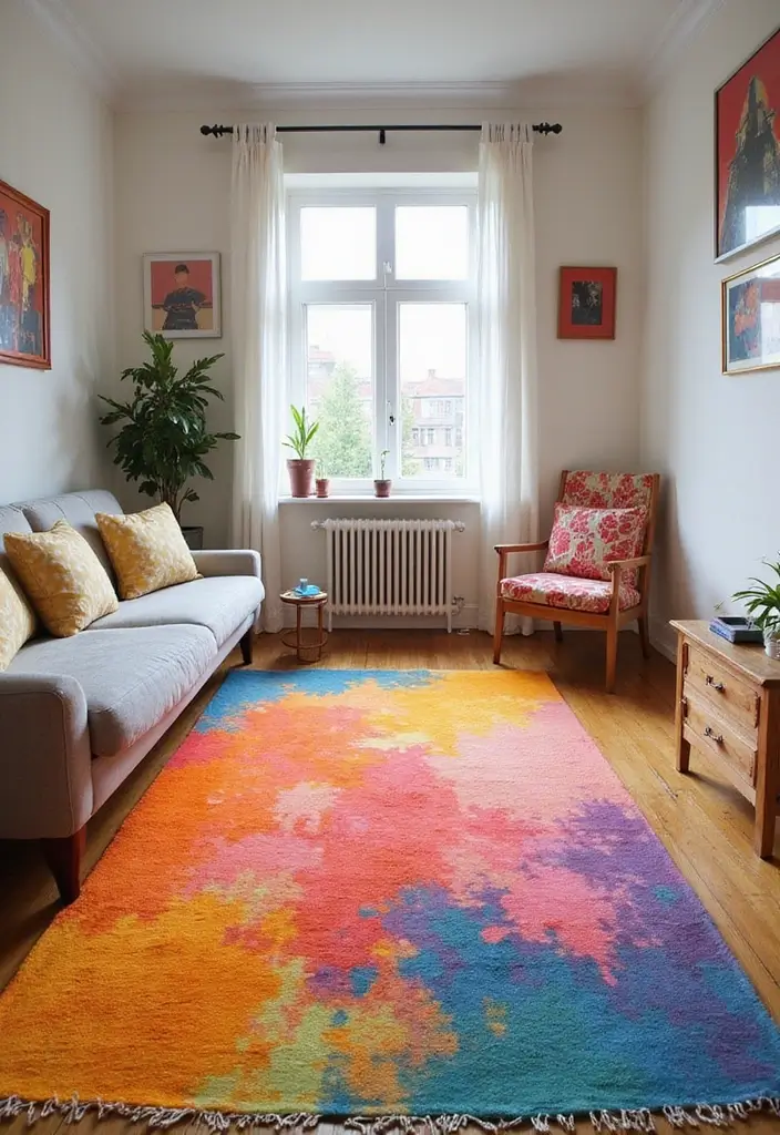 27 Rug Ideas to Transform Any Bedroom Instantly - 6. Eco-Friendly Dyed Rugs: Colorful and Conscious