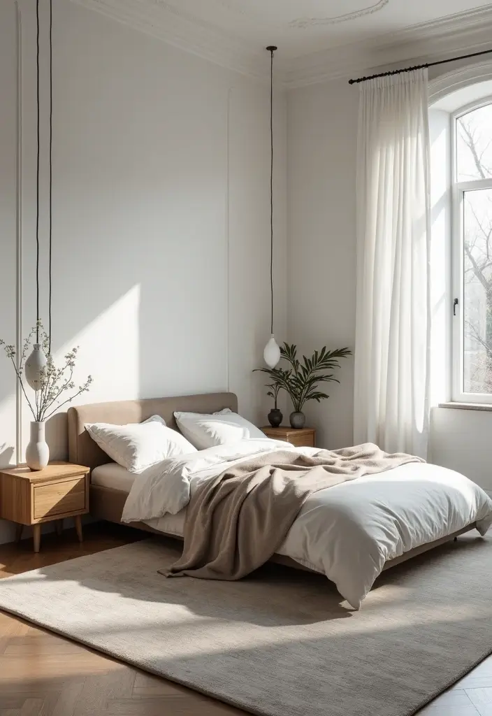 27 Rug Ideas to Transform Any Bedroom Instantly - 9. Monochromatic Rugs: Sleek Simplicity