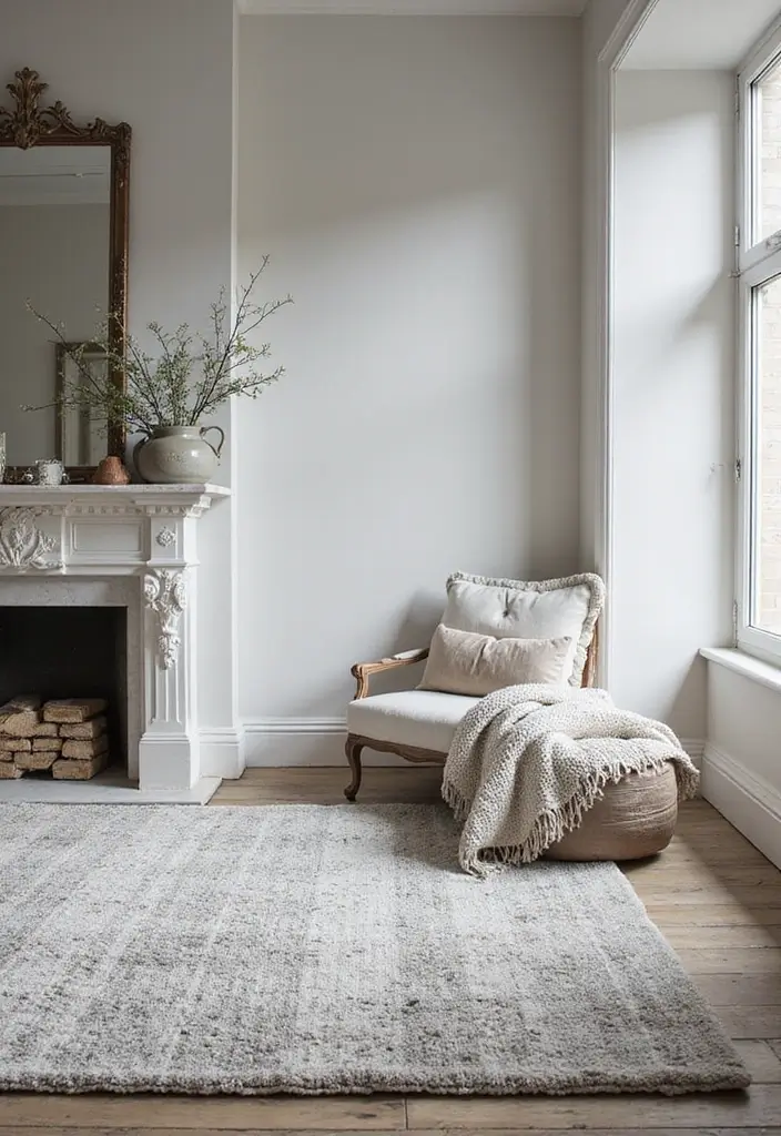 27 Rug-on-Carpet Ideas That Actually Look Good 16 27 Rug-on-Carpet Ideas That Actually Look Good - 16. A Monochromatic Scheme