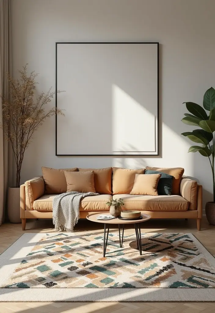 27 Rug-on-Carpet Ideas That Actually Look Good 3 27 Rug-on-Carpet Ideas That Actually Look Good - 3. Play with Patterns