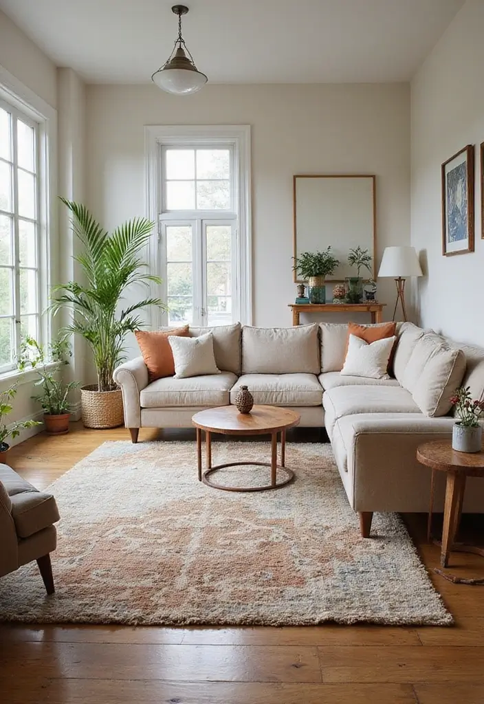 27 Rug-on-Carpet Ideas That Actually Look Good 4 27 Rug-on-Carpet Ideas That Actually Look Good - 4. Create Zones