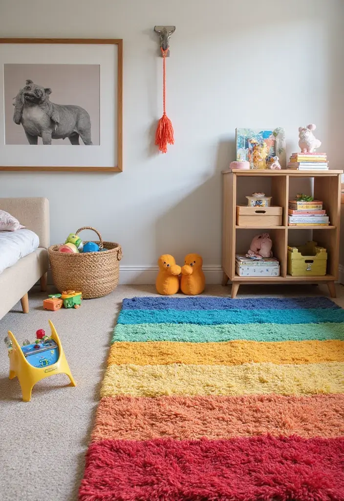 28 Creative Ideas for Using Two Rugs in One Room - 23. Define Play Areas with Rugs