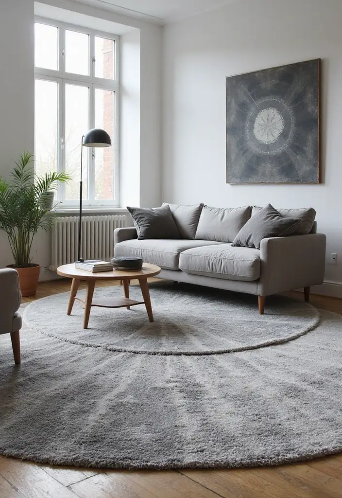 28 Creative Ideas for Using Two Rugs in One Room - 8. The Power of Monochrome
