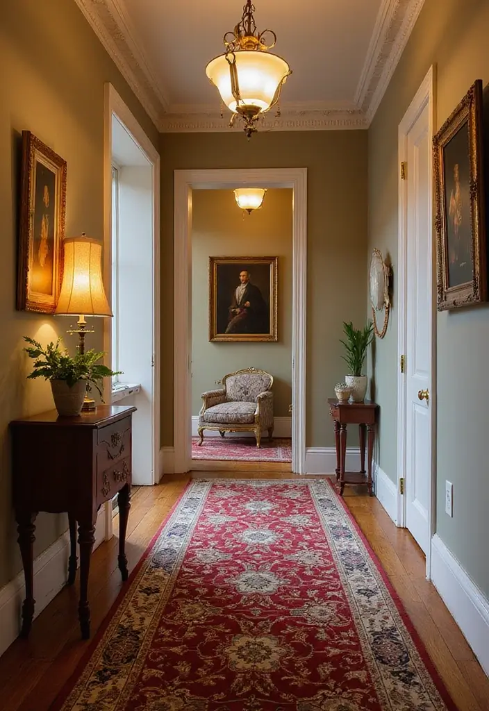 28 Hallway Rug Ideas That Make Walking Stylish - 17. Elegant Oriental Styles