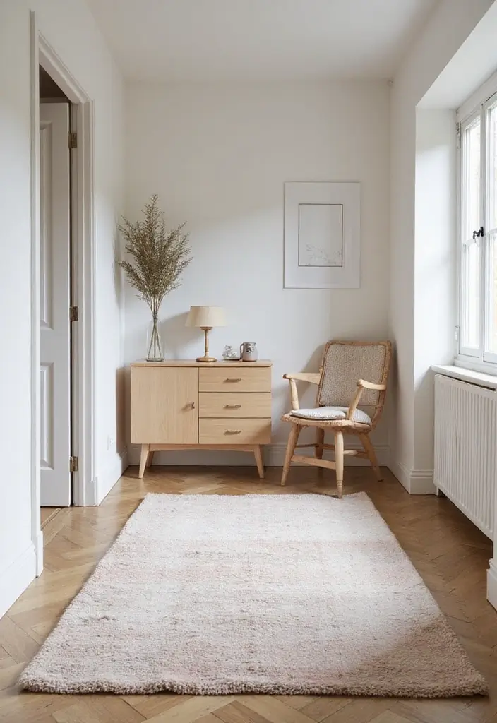 28 Hallway Rug Ideas That Make Walking Stylish - 20. Scandinavian Simplicity