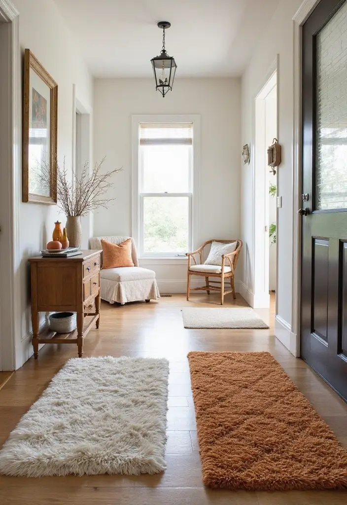 28 Hallway Rug Ideas That Make Walking Stylish - 21. Seasonal Switch-ups