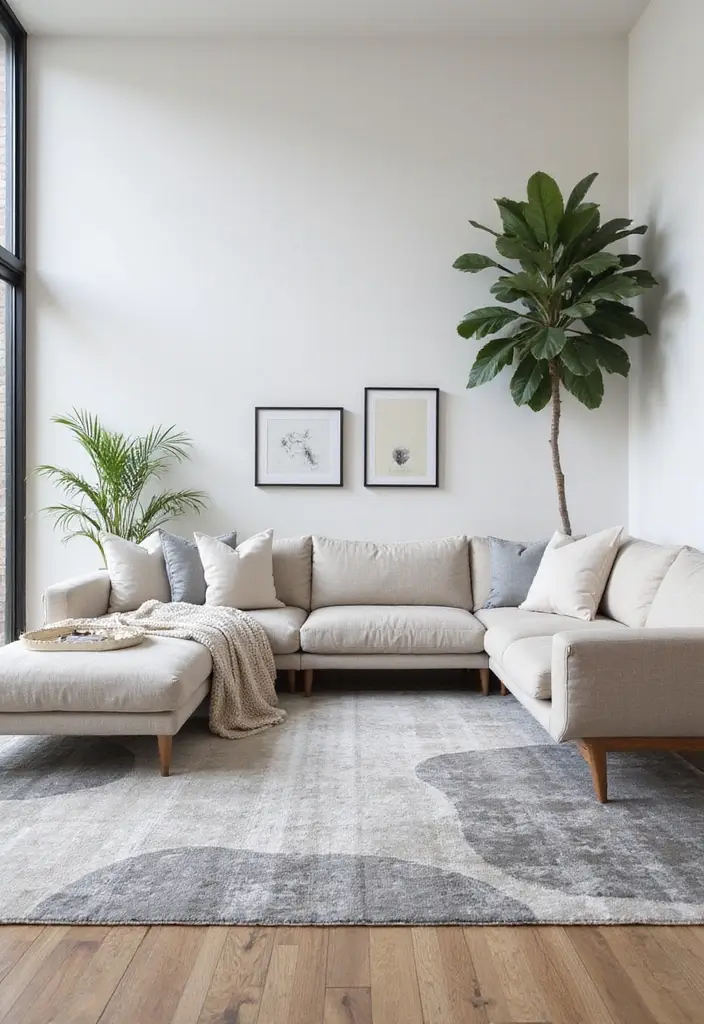 28 Layering Rug Ideas That Add Depth to Any Room 2 28 Layering Rug Ideas That Add Depth to Any Room - 2. Monochrome Magic
