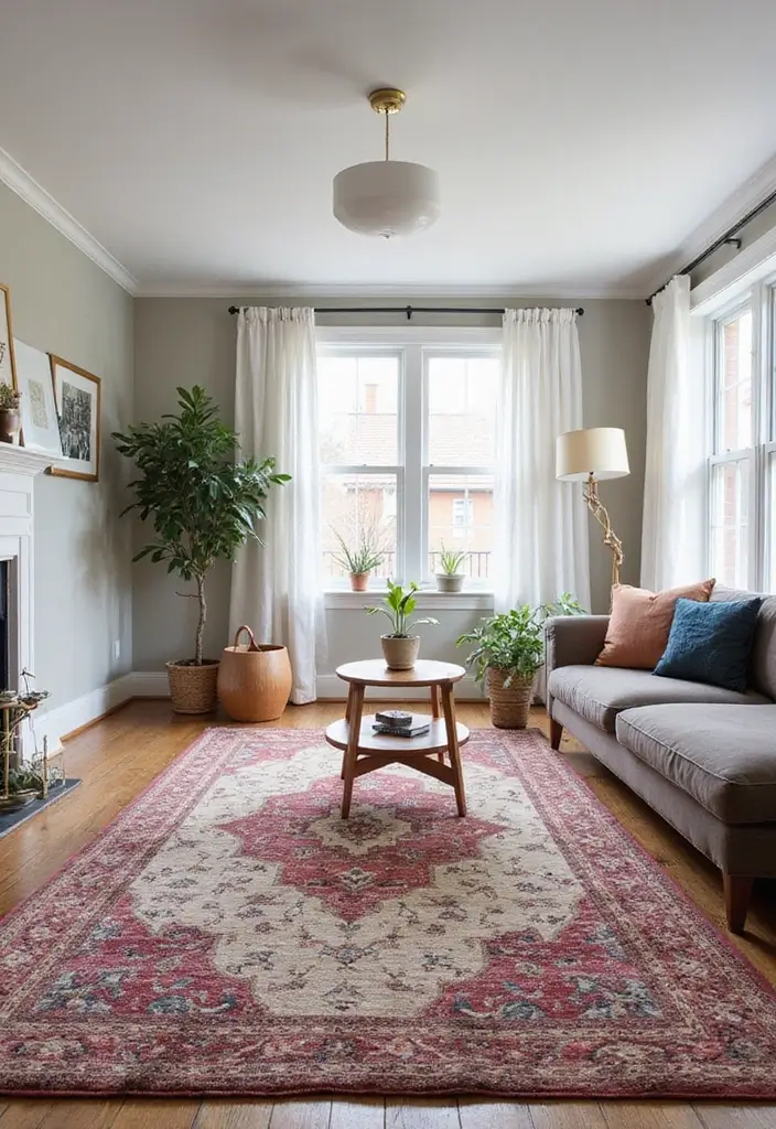 28 Layering Rug Ideas That Add Depth to Any Room 21 28 Layering Rug Ideas That Add Depth to Any Room - 21. Layering for Visual Balance