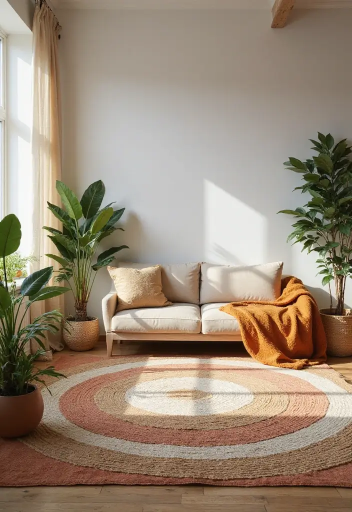 28 Layering Rug Ideas That Add Depth to Any Room 4 28 Layering Rug Ideas That Add Depth to Any Room - 4. Warm Earthy Tones