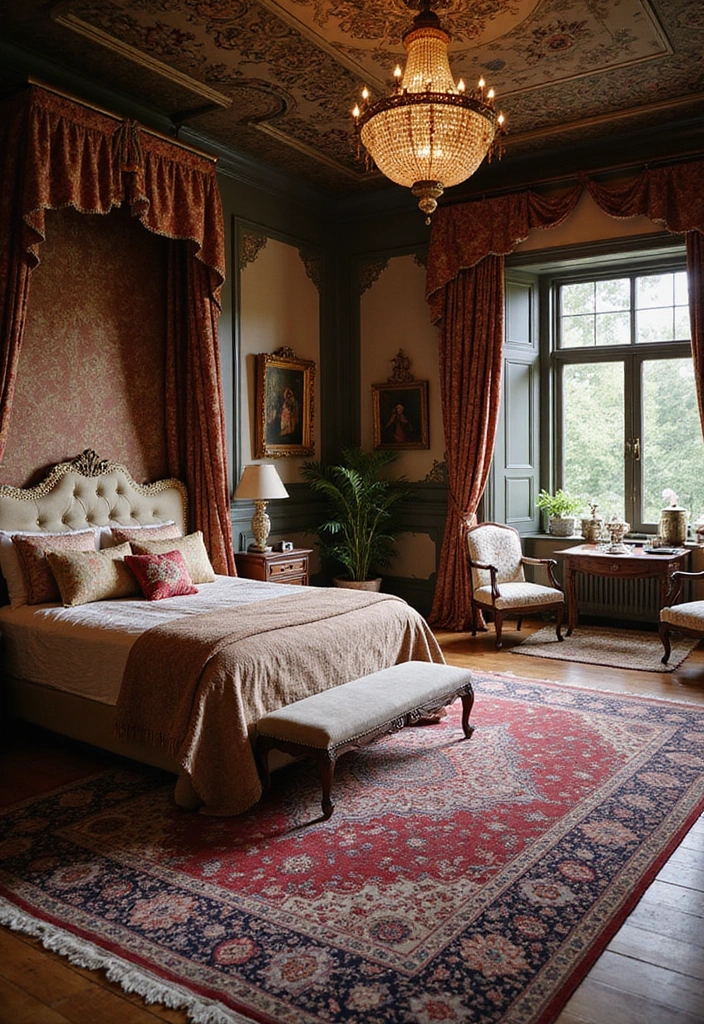 28 Modern Bedroom Rug Ideas for a Stylish Look - 10. Classic Persian Rugs for Timeless Elegance