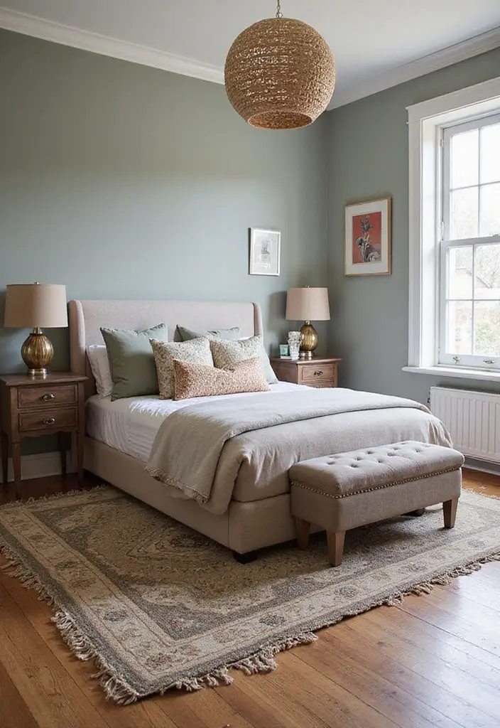 28 Modern Bedroom Rug Ideas for a Stylish Look - 21. Layered Rugs for Depth and Texture