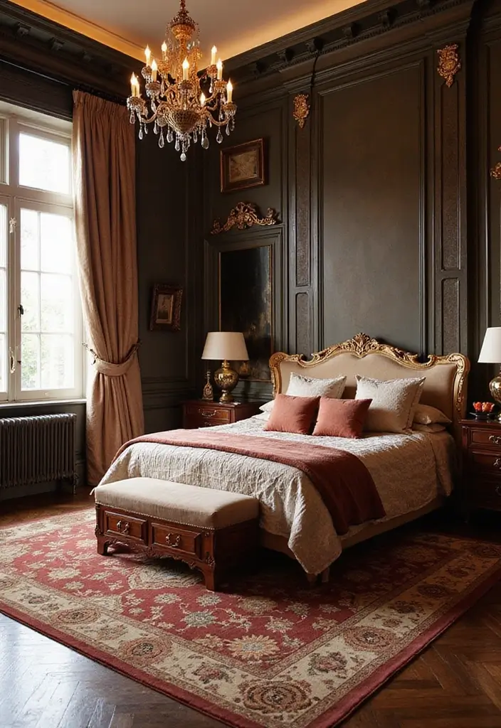 28 Modern Bedroom Rug Ideas for a Stylish Look - 27. Luxurious Silk Rugs for Opulent Style