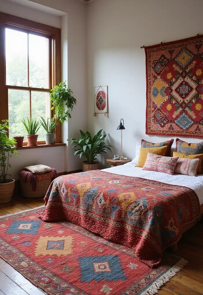 28 Stylish Carpets Perfect for Bedrooms 13 28 Stylish Carpets Perfect for Bedrooms - 13. Kilim Rugs