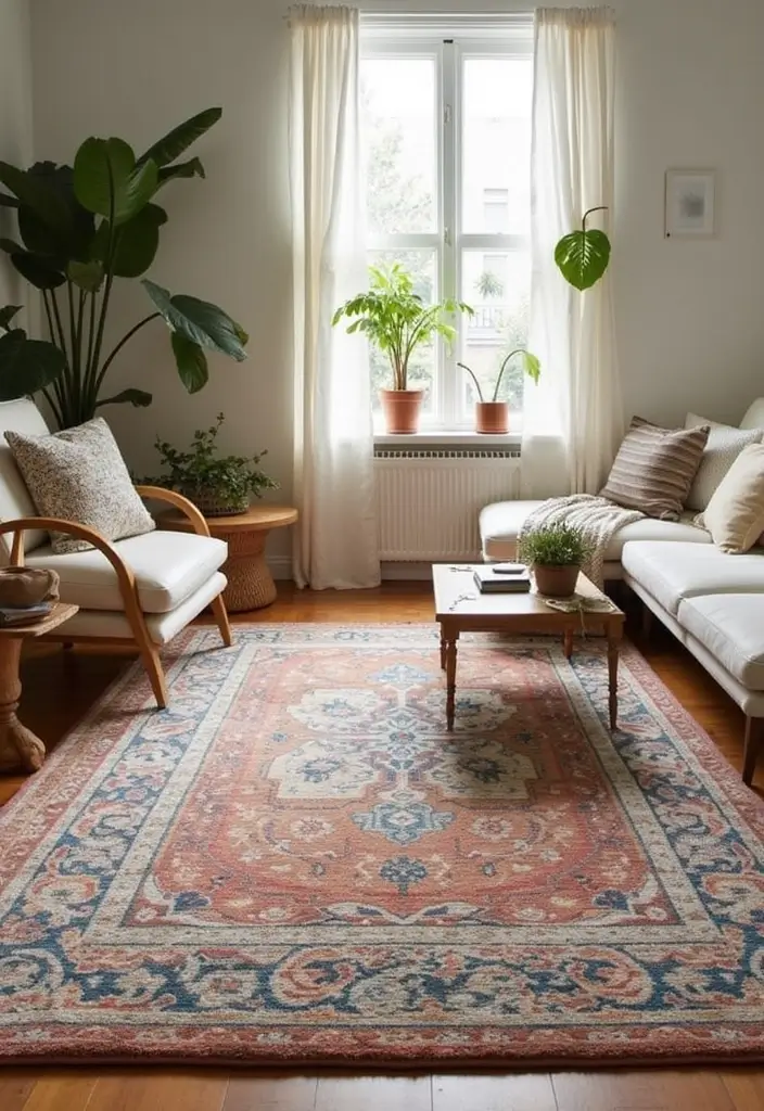 29 Cozy Living Room Rug Ideas for Lazy Weekends - 10. Textured Layering