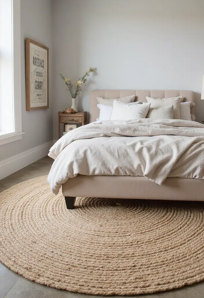 29 Cozy Rugs for Bedrooms You’ll Love Waking Up To - 19. Chic Sisal Options