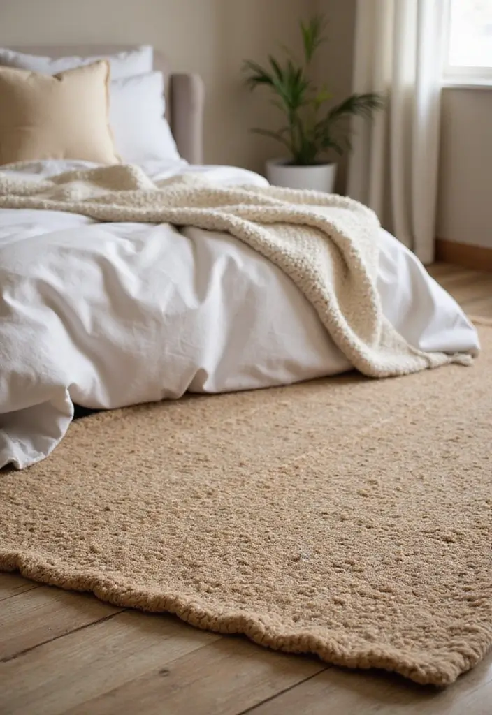 29 Cozy Rugs for Bedrooms You’ll Love Waking Up To - 21. Natural Fiber Blends