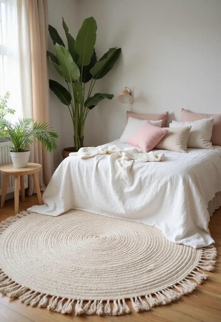 29 Cozy Rugs for Bedrooms You’ll Love Waking Up To - 3. Organic Cotton Comfort