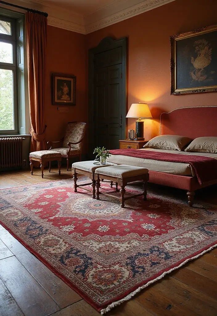 29 Cozy Rugs for Bedrooms You’ll Love Waking Up To - 5. Timeless Persian Elegance