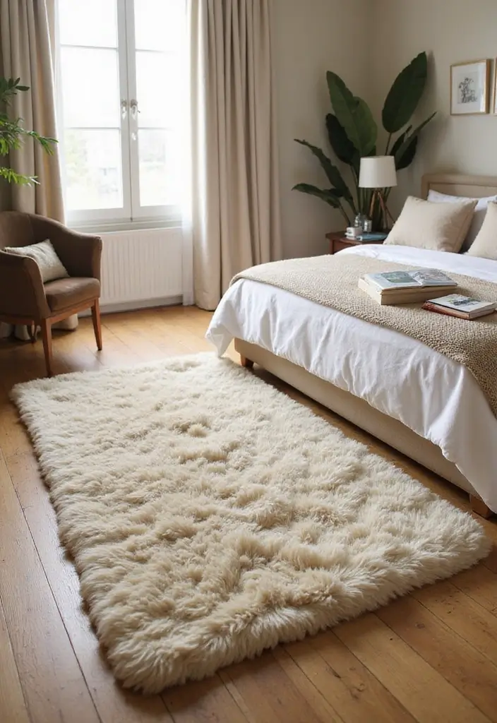 29 Cozy Rugs for Bedrooms You’ll Love Waking Up To - 9. Natural Wool Comfort