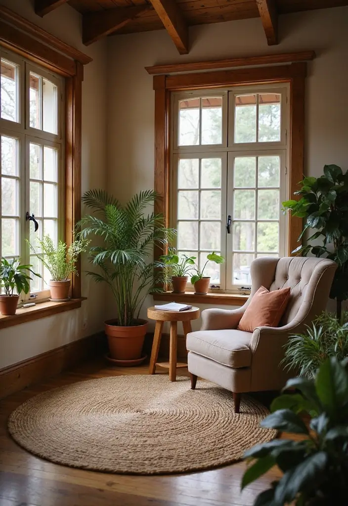 29 Jute Rug Ideas for a Modern Living Room - 24. Cozy Nooks