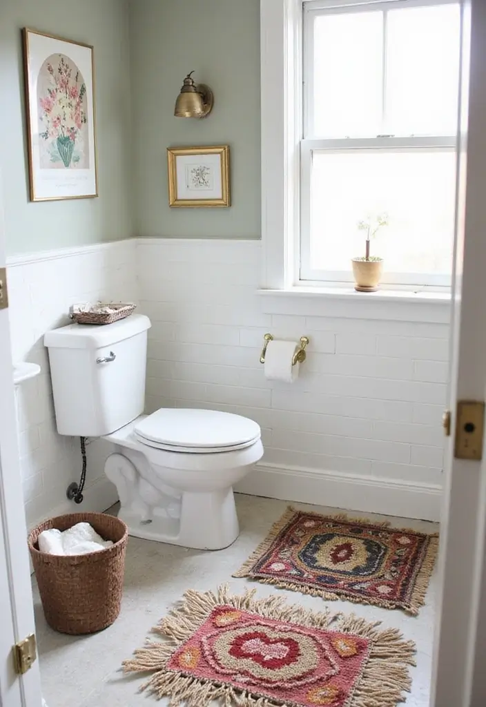 29 Layered Bathroom Rug Ideas That Wow 27 29 Layered Bathroom Rug Ideas That Wow - 27. DIY Layered Rugs