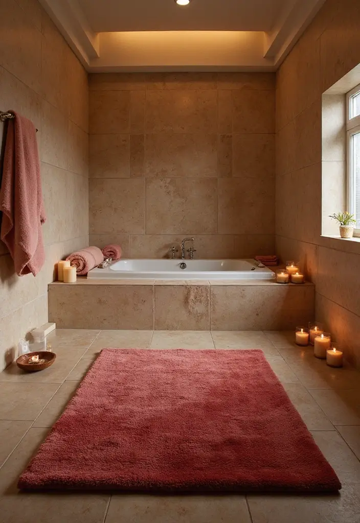 29 Long Bathroom Rugs That Add Comfort and Style 12 29 Long Bathroom Rugs That Add Comfort and Style - 12. Spa-like Luxury with Velour