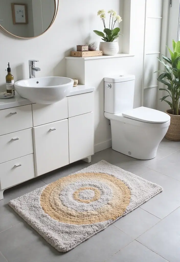 29 Long Bathroom Rugs That Add Comfort and Style 7 29 Long Bathroom Rugs That Add Comfort and Style - 7. Stylish Non-Slip Designs
