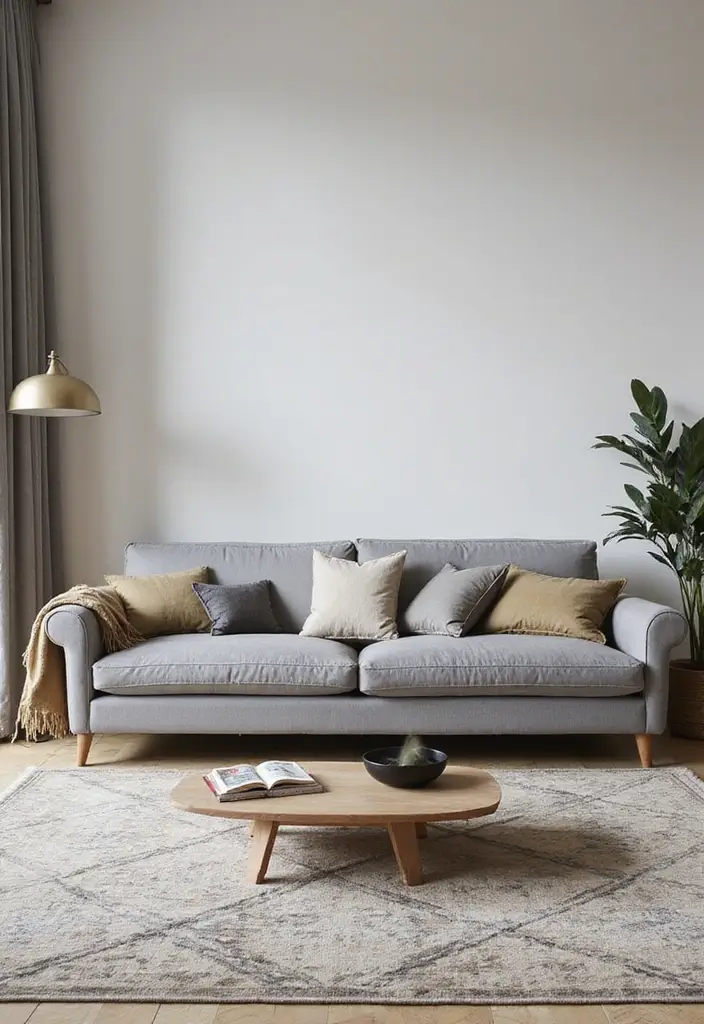 29 Rug Ideas to Match a Grey Couch Effortlessly - 26. Sophisticated Herringbone Patterns